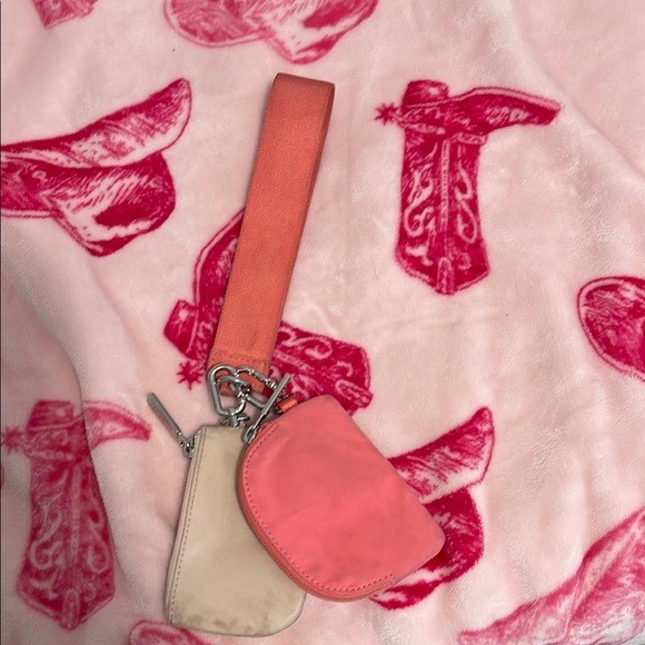 Lululemon Pink and Cream Wristlet - Picture 2 of 3